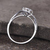 CZ Wedding Ring Sterling Silver Stackable Ring Promise Ring Bridal Ring