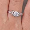 Round Cut Cubic Zirconia Engagement Ring Wedding Ring Promise Ring