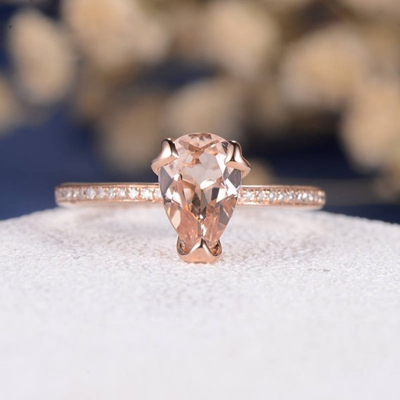 pink morganite engagement ring