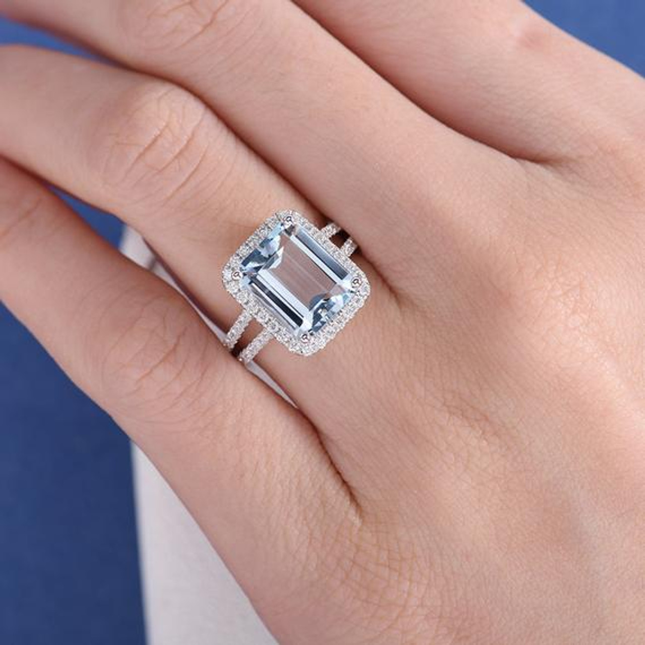 Monumental Oberflächlich Niedrig emerald cut aquamarine engagement ring