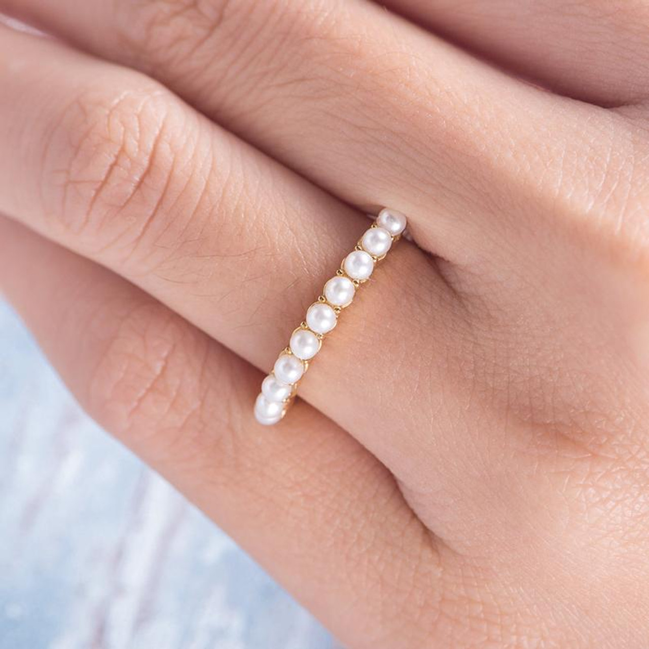 pearl wedding band