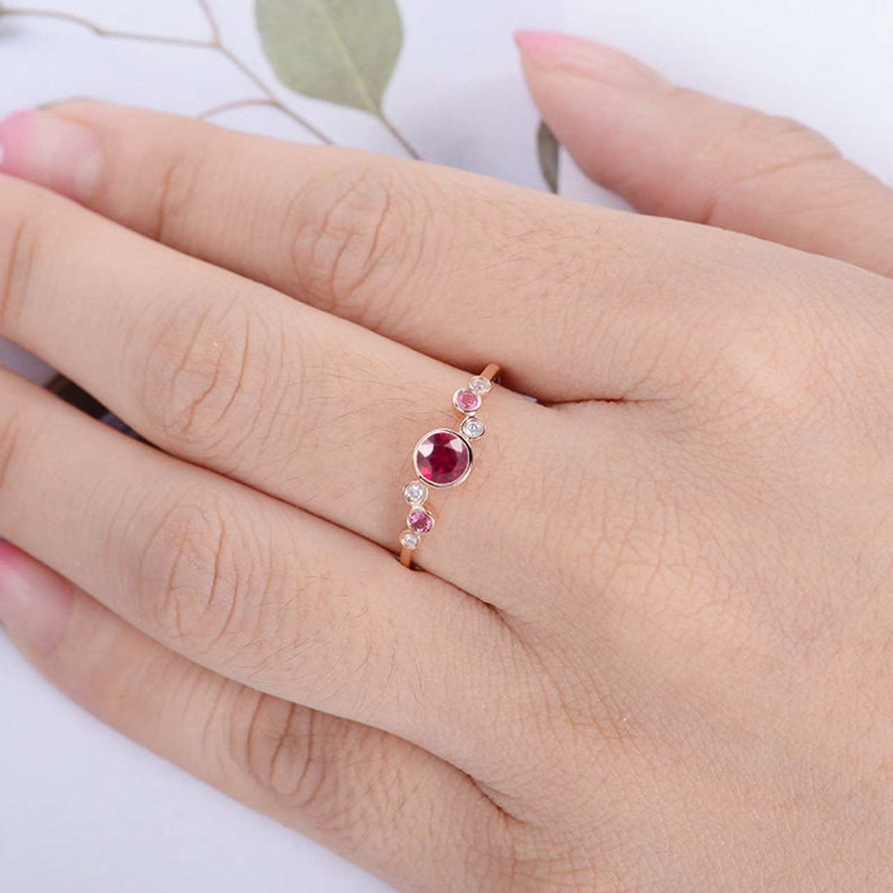 New Ruby Ring for Women Jewelry Natural Gem Real 925 Silver Gold Plated  Birthday Party Engagement Gift Birthstone Limited Sale - AliExpress