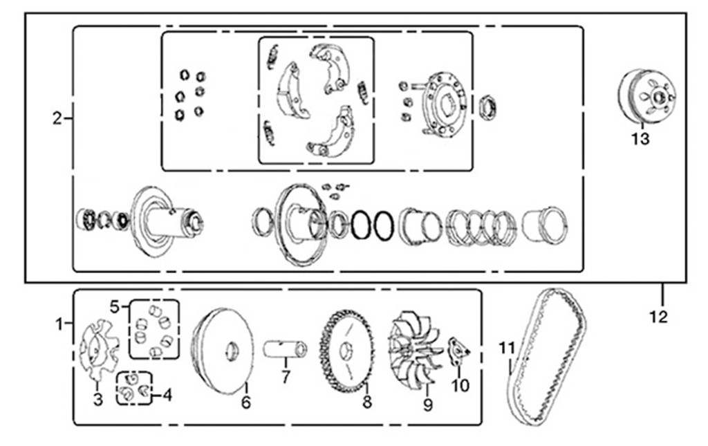 02-Clutch assembly-E-11-HS