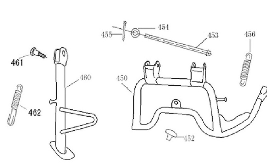 462-SIDE STAND SPG -F-16-HS