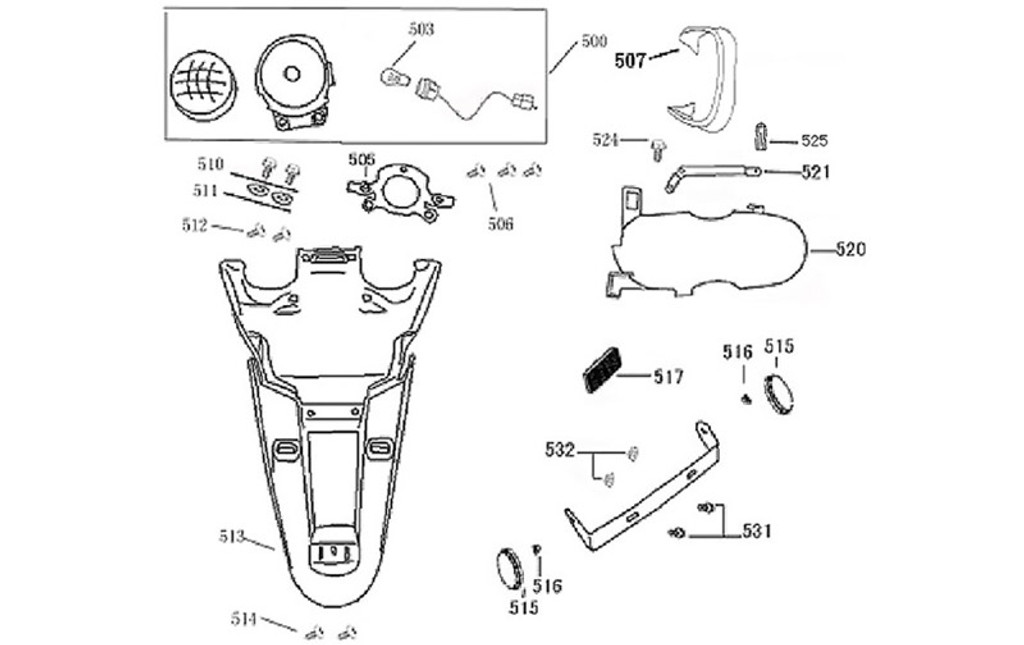 513-RR FENDER -F-19-HS