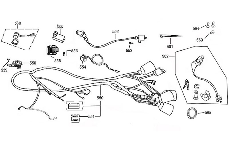 561-BAND OIL HOSE 250mm-F-20-HS