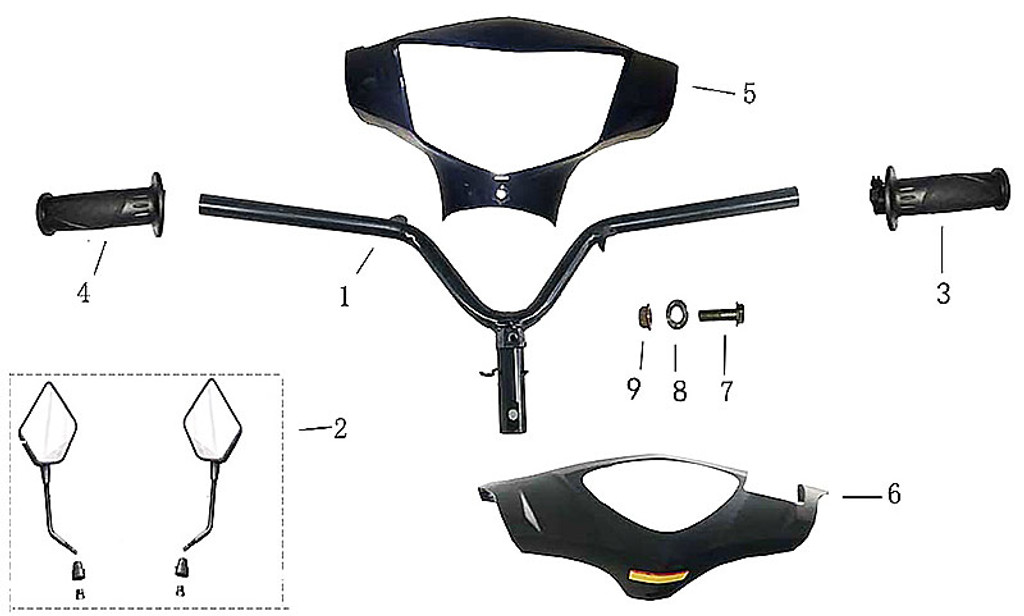 05-FRONT HANDLE BAR COVER