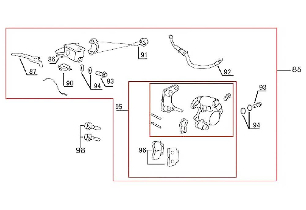 87 Right Handle Lever