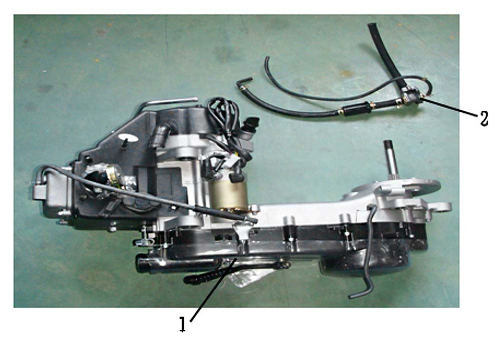 01 Roguestar 150cc Long Case Engine Assembly