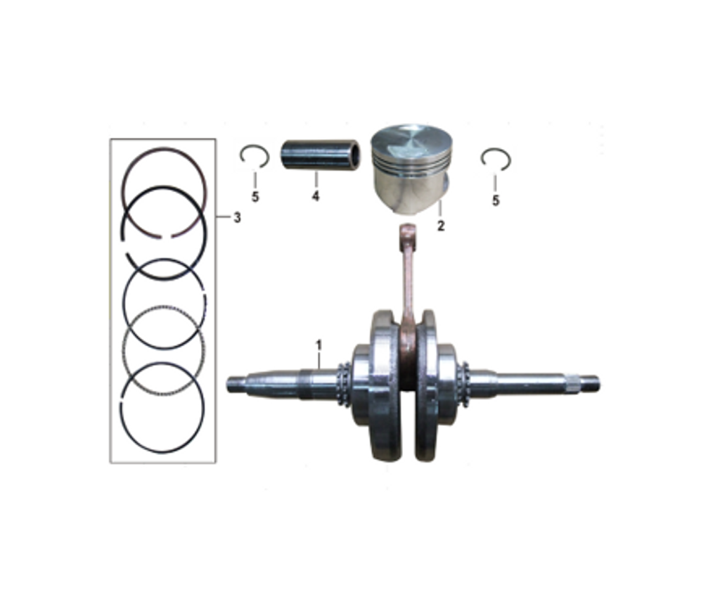 01- CRANKSHAFT COMP. 052QMI0-0302000D0