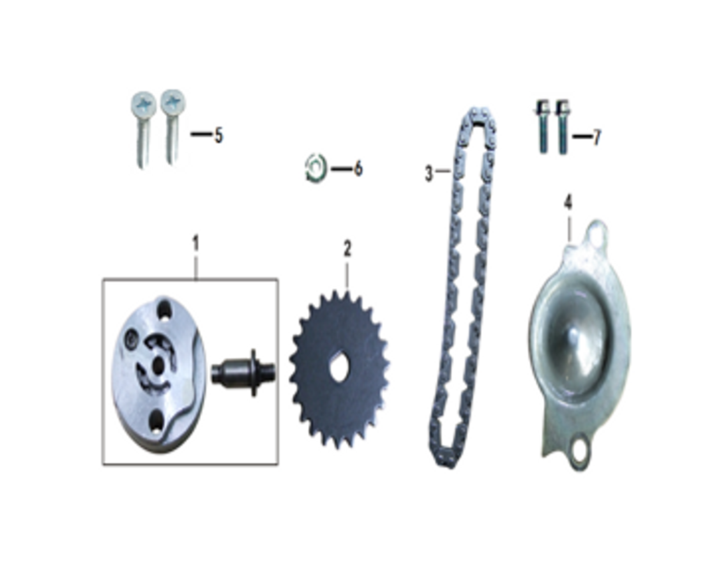 02- DRIVEN SPROCKET OIL PUMP 052QMI0-070010000