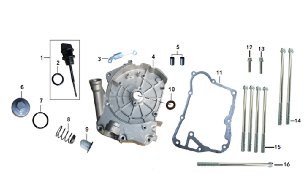 08- SPRING OIL STRAINER SCREEN 052QMI0-070200100