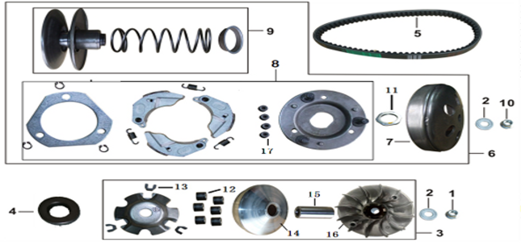 12 Roller (GY6-125#14g) 052QMI0-1001003E0