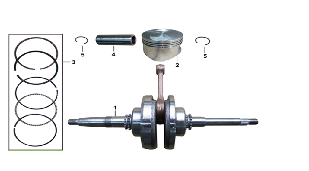 01 CRANKSHAFT COMP. 052QMI0-0302000A0