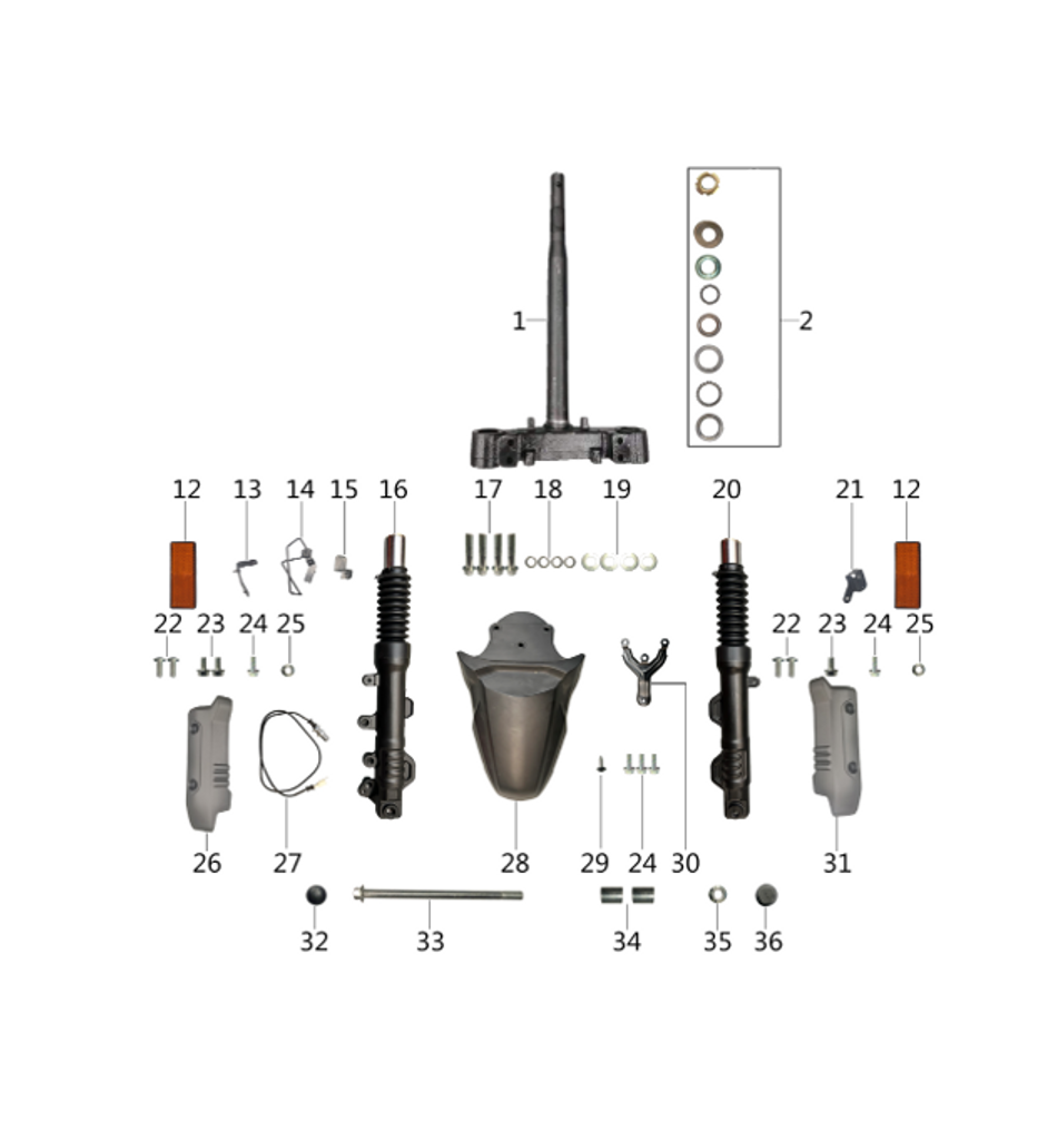 32 Front axle sleeve-M14*20*16 1.13.0000.10010130410003