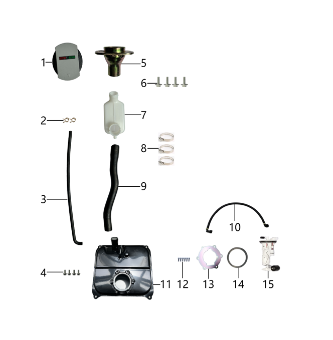 10 High-pressure fuel hose-Length-490mm-EPA approved  1.13.0001.10001130560072