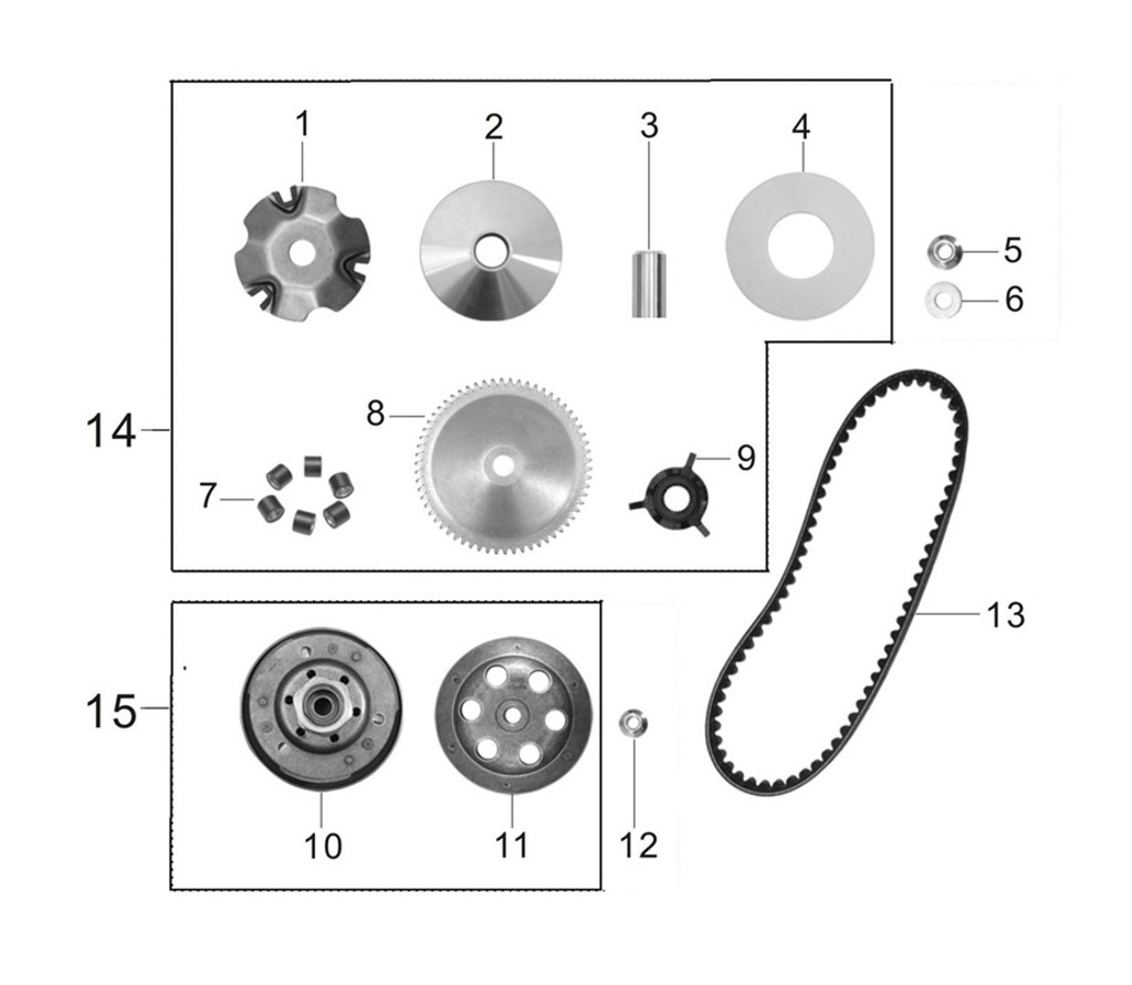 03- Central tube 039QMB0-1001004A0 RTS 50
