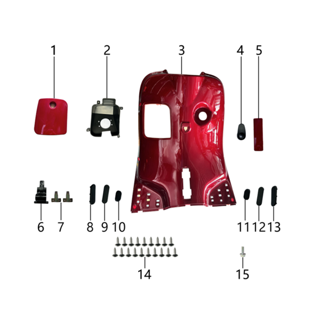 15 Hexagonal flange bolts M6×16  1.30.B057890006001671X RTS 50