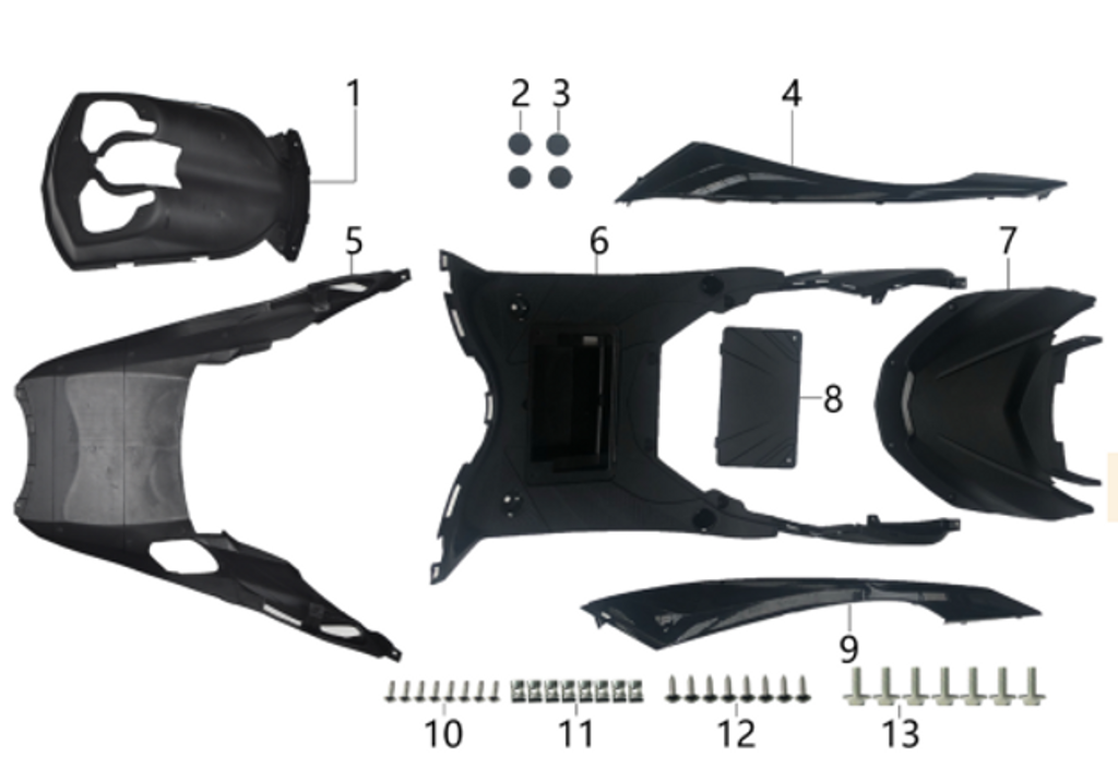 03- Rear plug footrest  1.06.0700.10700062120000 RCS 50