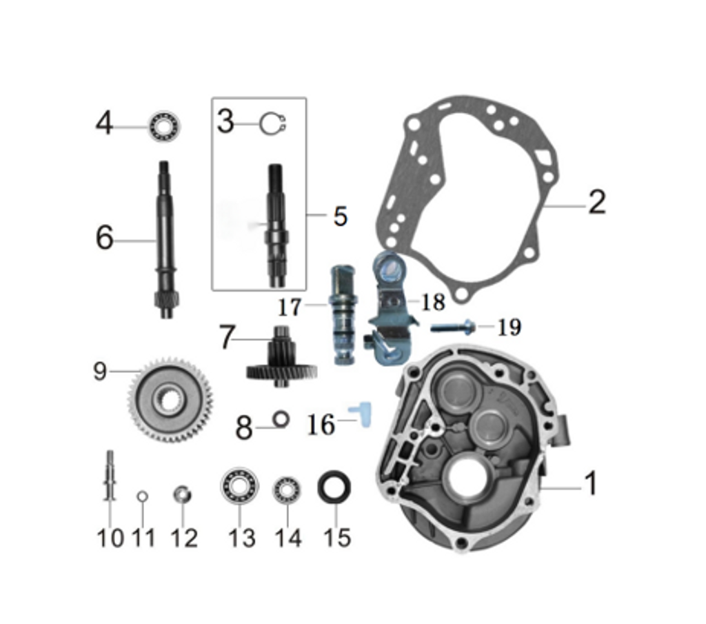 18 Rear Brake Rocker Arm 039QMB0-110010000 RTS 50