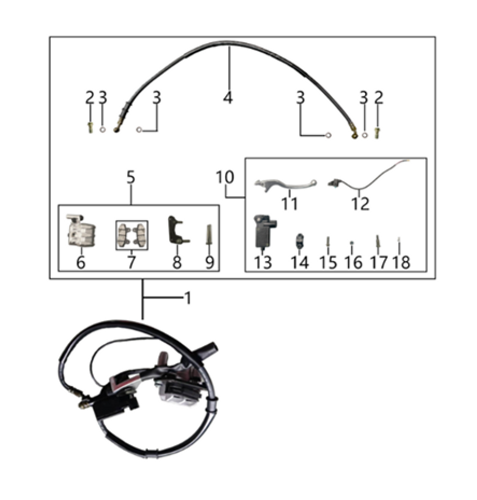 01 FRONT DISC BRAKE ASSEMBLY JN.53000-J70-0000