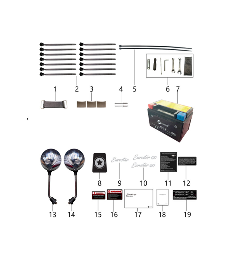 12 Noise decals JN.63502-J70-0000