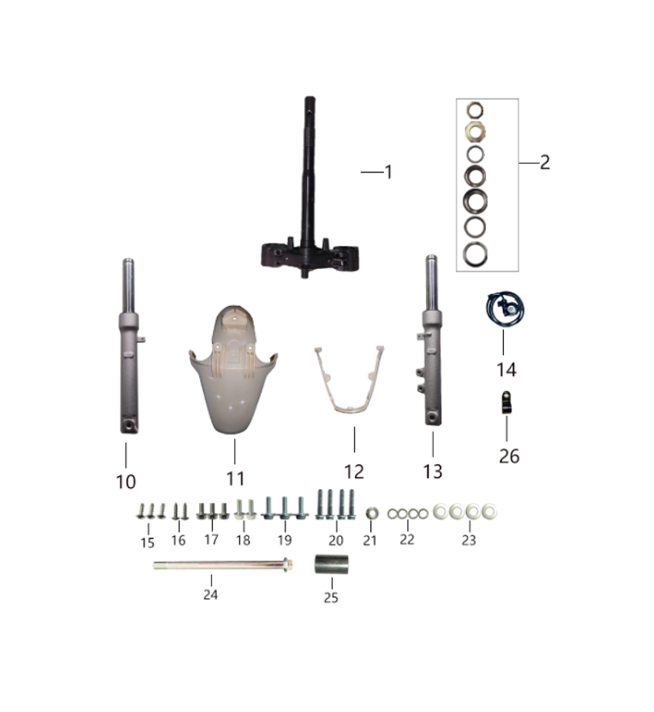 10 Front right shock absorber 1.11.3020.13020110041401 MOD 150