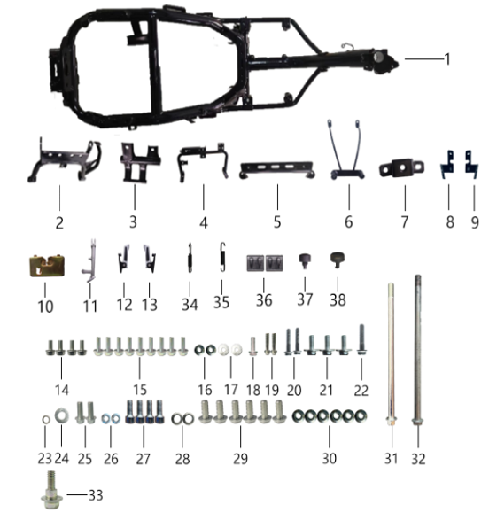 34 Single strut springs 1.14.0002.10002140030109 MOD 150