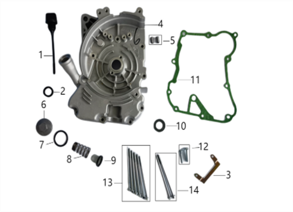 06 Oil strainer nut cover 052QMI0-070200200 NTS 200i