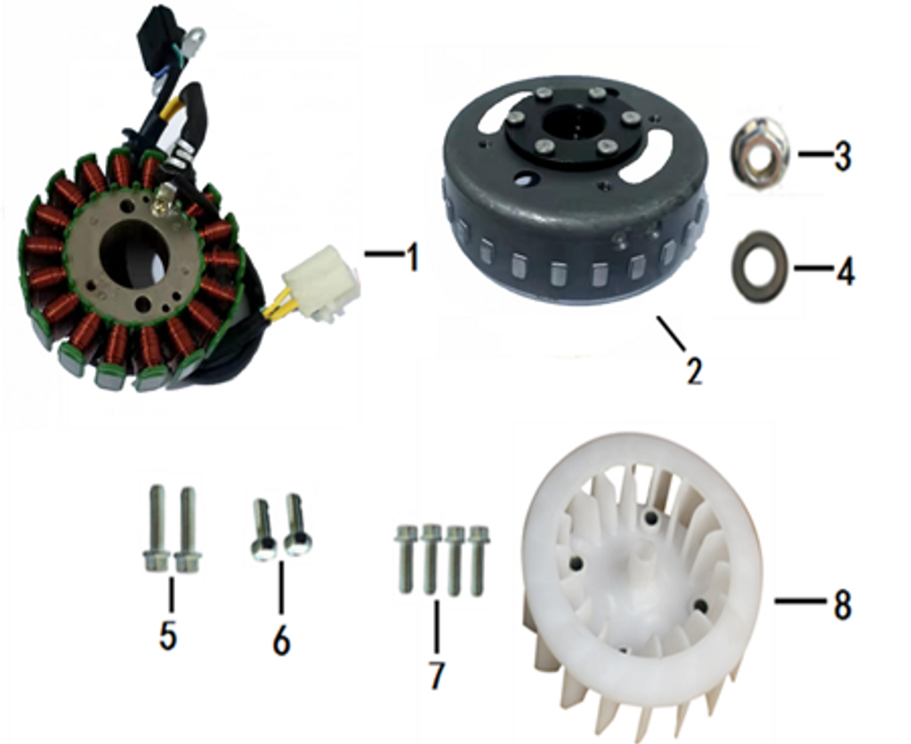 01 Stator 052QMI0-0601100U0 NTS 200i
