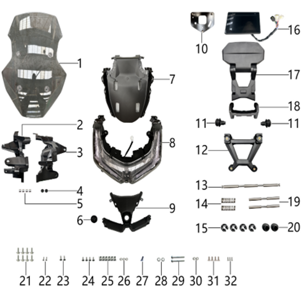 17 Instrument mounting seat 1.06.4109.14109061210000 NTS 200i