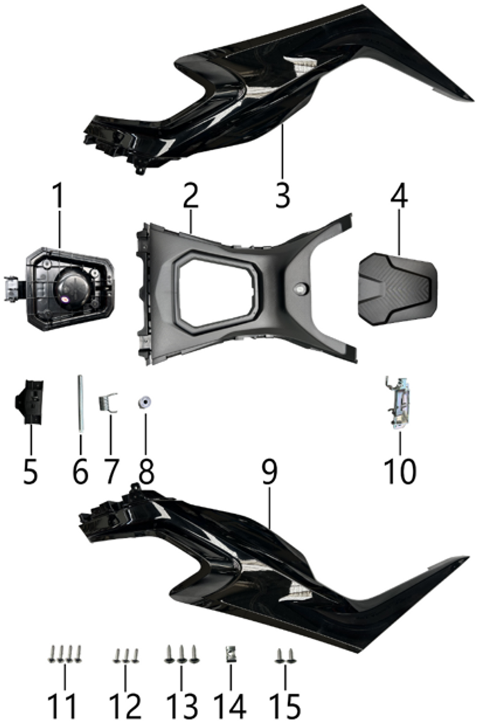 15 PHILLIPS pan head tapping screws ST4.8×12 EACH 1.30.B008450004801221X NTS 200i