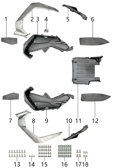 18 Flap nut catch M6-19×11.5 EACH 1.30.91207-1060-01961X NTS 200i