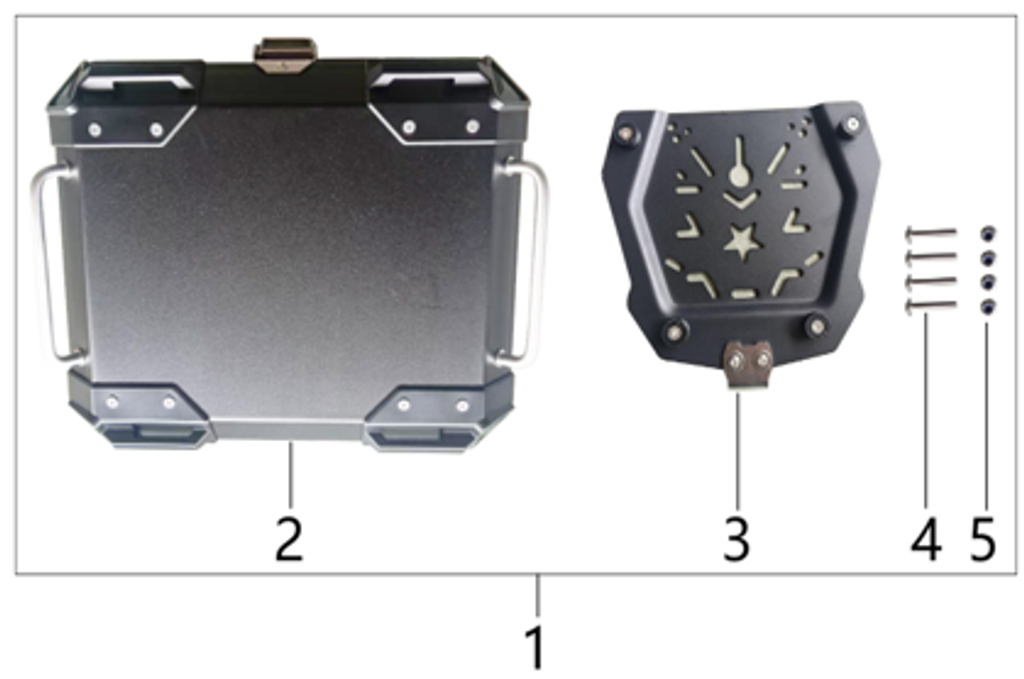 01 Tailgate Assembly 1.04.0000.14109210950200 NTS 200i