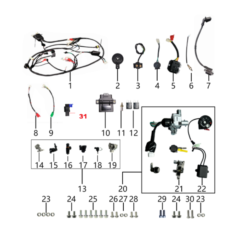 31 Headlight Controller 6.08.0000.60000080211000 RTS 150