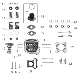 02 Double-head bolts M6x32 GB05785-86-060320 RCS 50
