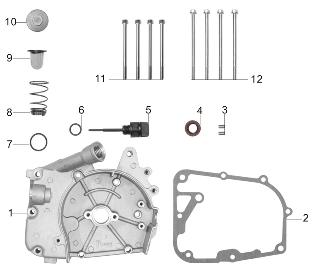 12 Hexagonal flange face bolt M6x100 GB05787-86-061000 RCS 50