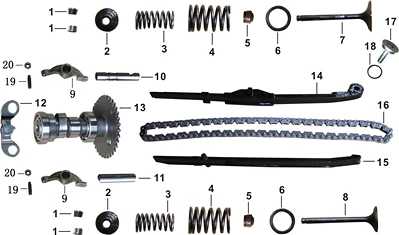 08 VALVE, EXHAUST 057QMJ0-0401002B0