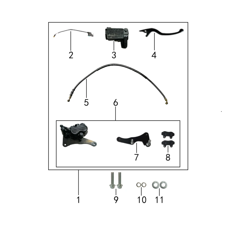 02 Front Disc Brake Switch Wire JN.53011-J74-0000