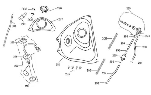 283-FUEL UNIT GASKET-F-10-HS
