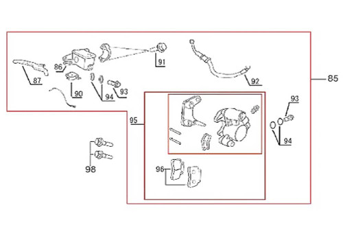 85 Front Brake  Assembly 