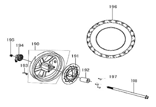 190-3 Bearing  6300-Rs