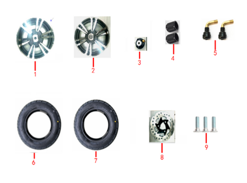 09 FRONT BRAKE DISC BOLTS  1.22.03.067