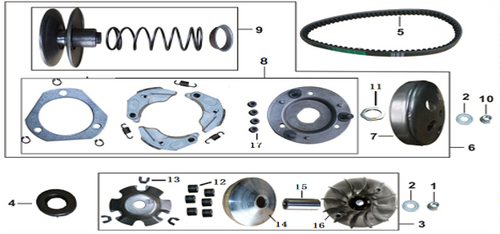 04 DRIVEN GEAR STARTING 052QMI0-090000500