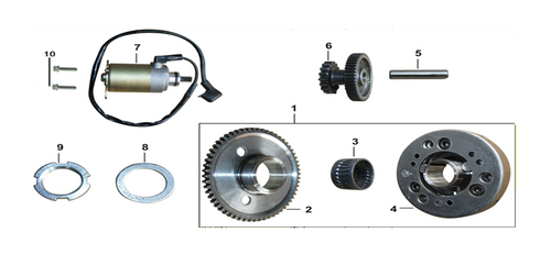 06 DUPLEX GEAR ELECTRIC STARTER 052QMI0-090000300