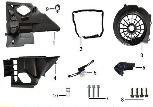 01 COWLING B 052QMI0-0800002D0