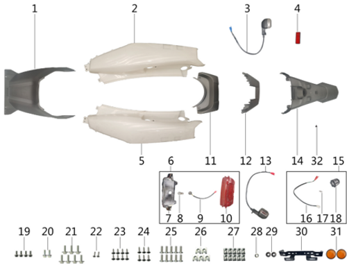 26 Flap nut clamp M6-19*11.5 1.30.91207-1060-01961X