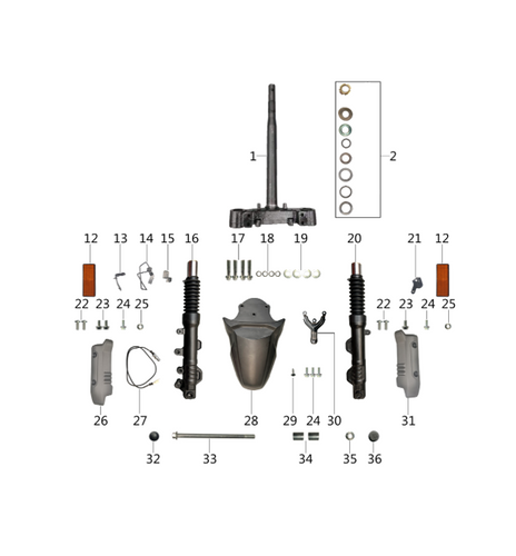 32 Front axle sleeve-M14*20*16 1.13.0000.10010130410003