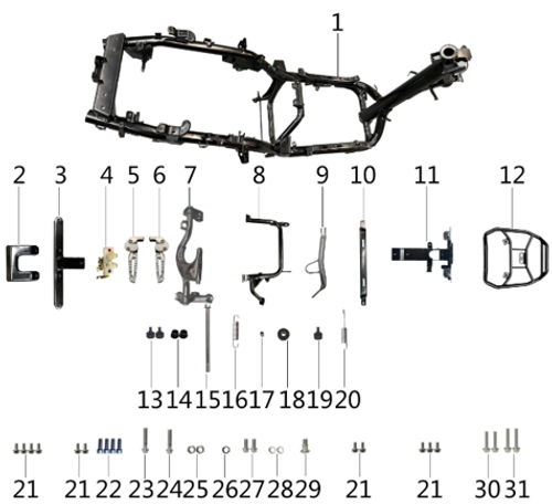 02 Tail Lower Bracket 1.01.3940.13940011970101