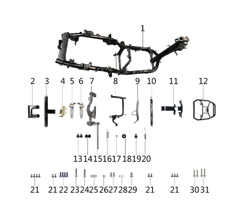 28 Double support bushings 1.30.32201-0000-00001X